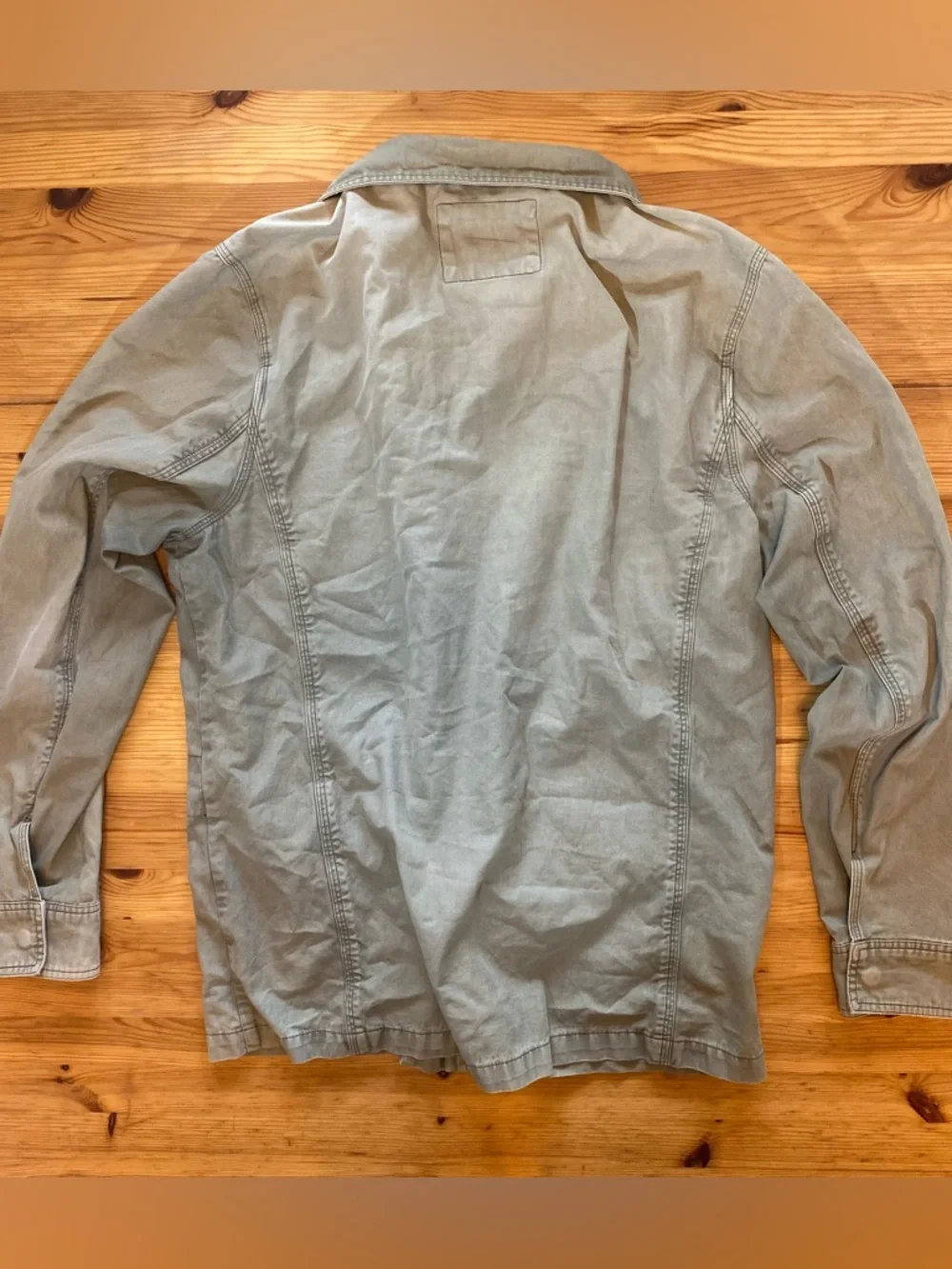 Marine Layer Men's Hoover Utility Field Jacket Faded Olive Size Large